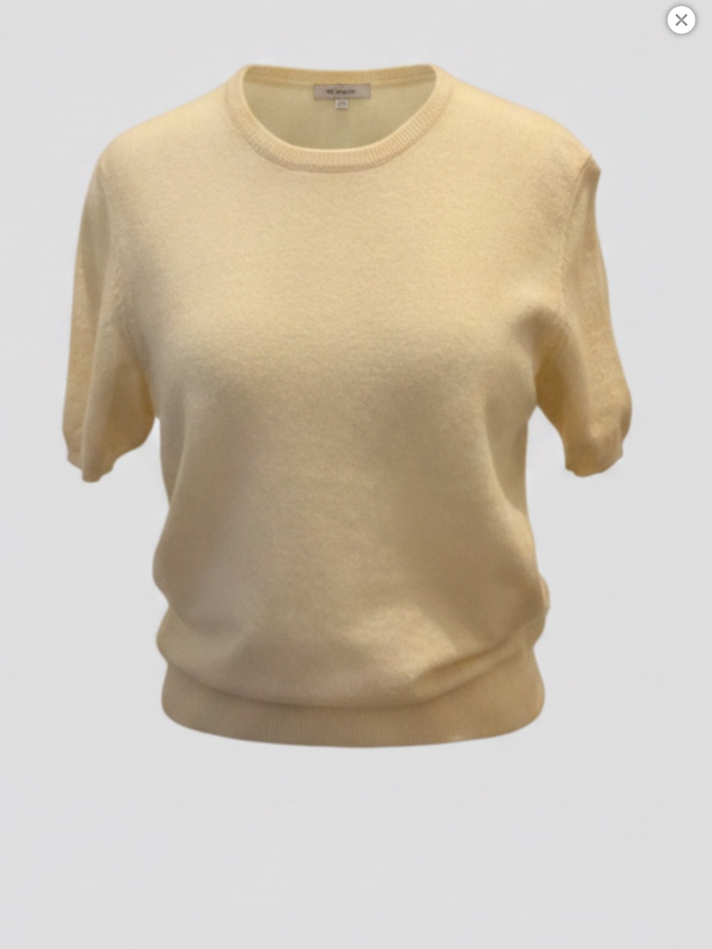 TSE Crewneck Short Sleeve Cashmere Sweater - Cream